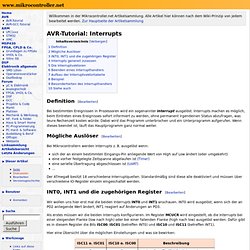 AVR-Tutorial: Interrupts