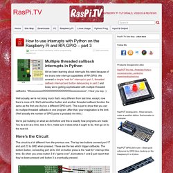 How to use interrupts with Python on the Raspberry Pi and RPi.GPIO – part 3