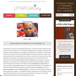 Sami Tchak : Biographie et bibliographie sélective - Littafcar. Intersections littéraires d'Afrique et des Caraïbes