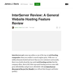 InterServer Review: A General Website Hosting Feature Review