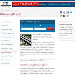 Interstate Moving Companies - Movers - North American Van Lines
