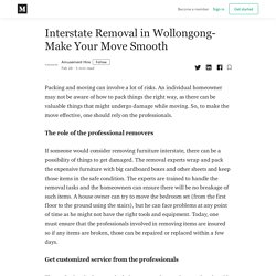 Interstate Removal in Wollongong- Make Your Move Smooth