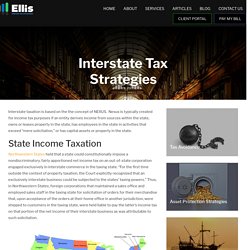 Interstate Tax Strategies in USA