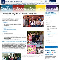 Intertribal Higher Education Program: University of Nevada, Reno