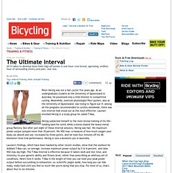 Bicycle Intervals: Cycling Racing & Training