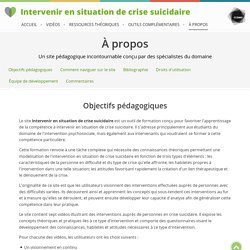 Intervenir en situation de crise suicidaire
