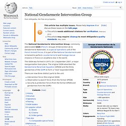 National Gendarmerie Intervention Group