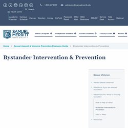 Bystander Intervention & Prevention