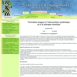 Formation longue à l'intervention systémique et à la thérapie familiale