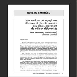 Bissonnette - Interventions pédagogiques efficaces et réussite scolaire.pdf