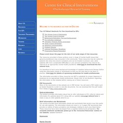 Centre for Clinical Interventions (CCI) - patient handouts
