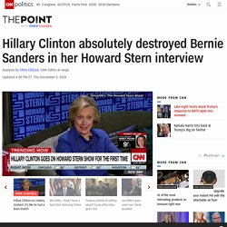 Hillary Clinton's Howard Stern interview absolutely destroyed Bernie Sanders