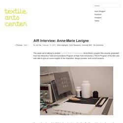 AIR Interview: Anne-Marie Lavigne