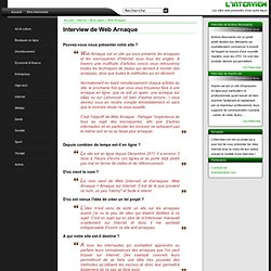 Interview du site Stop aux Arnaques sur Internet : Web Arnaque : Web Arnaque