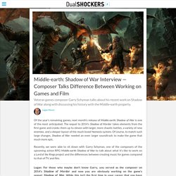 Middle-earth: Shadow of War Interview