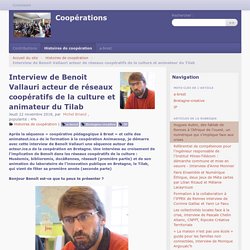 Interview de Benoit Vallauri acteur de réseaux coopératifs de la culture et animateur du Tilab