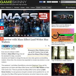 Interview with Mass Effect Lead Writer Mac Walters