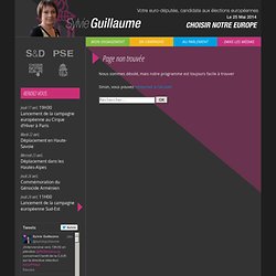 Interview pour ARTE: Les députés européens disent non à ACTA | le blog de Sylvie Guillaume