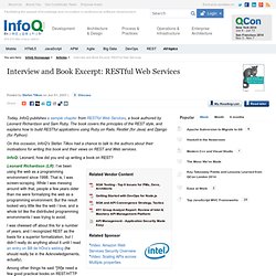 Interview and Book Excerpt: RESTful Web Services
