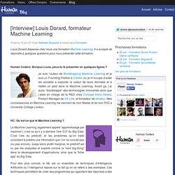 [Interview] Louis Dorard, formateur Machine Learning - Human Coders Blog