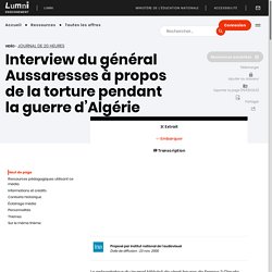 Interview du général Aussaresses à propos de la torture pendant la guerre d’Algérie