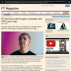 interview with Google co-founder and CEO Larry Page