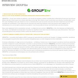 Interview GROUP'Enr - Netwash