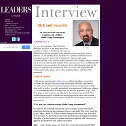 LEADERS Interview with Paul Viollis, Chief Executive Officer, Viollis Group International