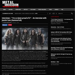 “I’m so damn proud of it” – An interview with Joacim Cans (HammerFall)