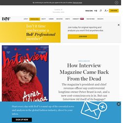 How Interview Magazine Came Back From the Dead