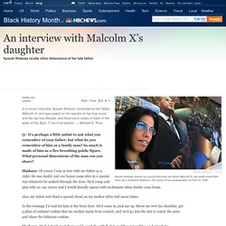 An interview with Malcolm X’s daughter - News - Black History Month