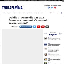 Ovidie : interview pour son manifeste féministe "Libre !"