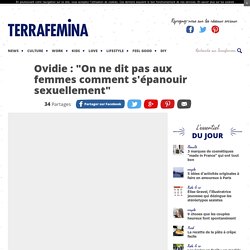 Ovidie : interview pour son manifeste féministe "Libre !"