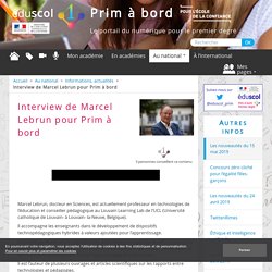 Interview de Marcel Lebrun pour Prim à bord