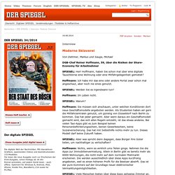 Interview: Moderne Sklaverei - DER SPIEGEL 34/2014