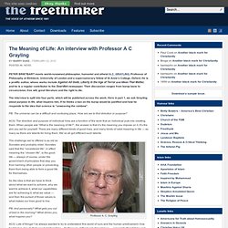 The Meaning of Life: An interview with Professor A C Grayling