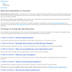 Interview Questions and Answers - The Secret Guide