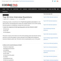 Top 30 Unix Interview Questions Answers