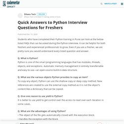 Top 7 Common Question Asked in Python Interview