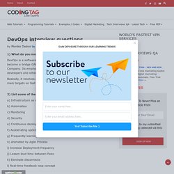 2019 Top DevOps Interview questions for the code Learner