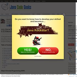 115 Java Interview Questions and Answers – The ULTIMATE List