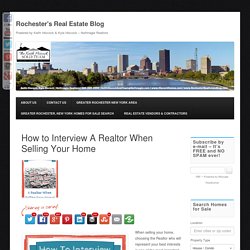 How to Interview A Realtor When Selling Your Home