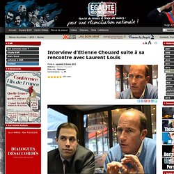Interview d'Etienne Chouard suite à sa rencontre avec Laurent Louis