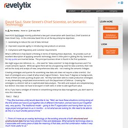 Interview with David Saul of State Street Corp on semantic technology www.revelytix.com