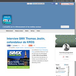 Interview SMX Thomas Jestin, cofondateur de KRDS