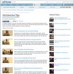 Job Interview Tips: Video Series