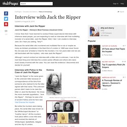 Interview with Jack the Ripper