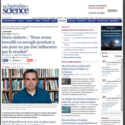 Dario Autiero est interviewé par le Journal de la Science sur ses travaux concernant la vitesse des neutrinos › Physique