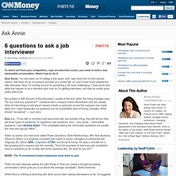 6 questions to ask a job interviewer - Ask Annie