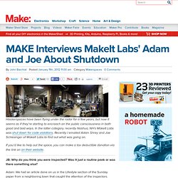 MAKE Interviews MakeIt Labs’ Adam and Joe About Shutdown